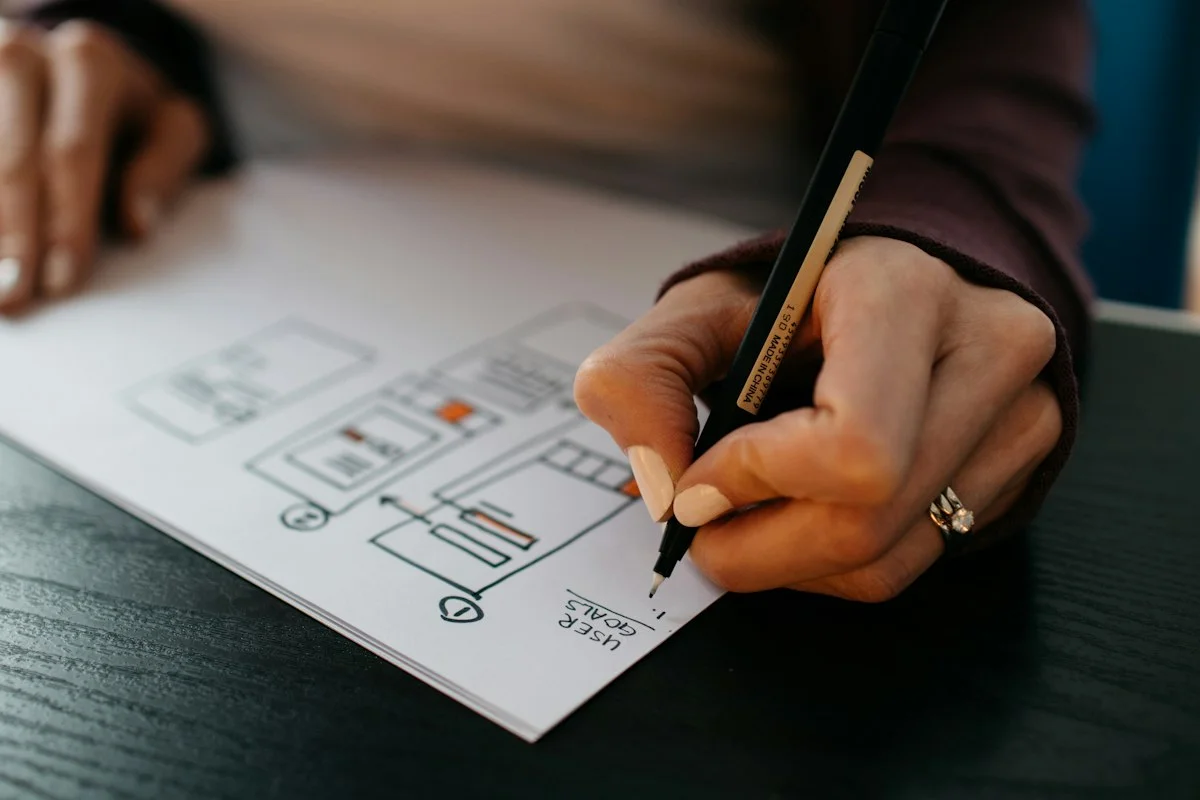 UI designer workspace with dual monitors displaying design system tokens and component code