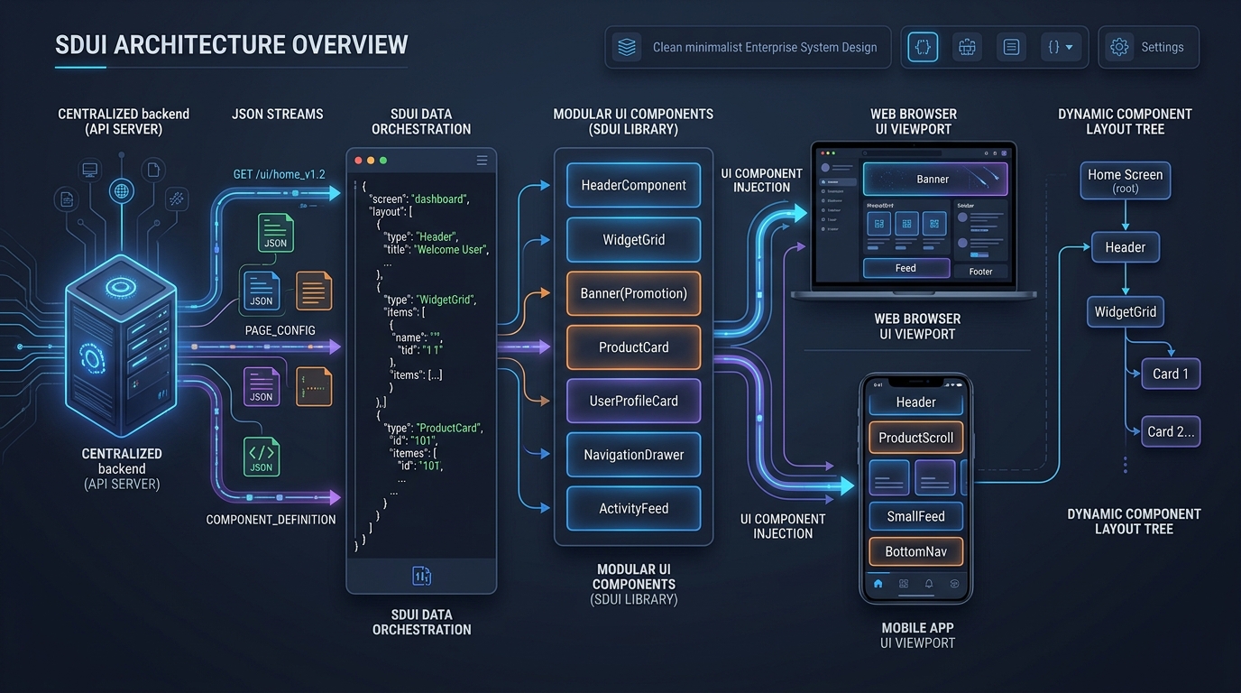 Server-Driven UI Architecture and Schema-Driven Design System Workflow