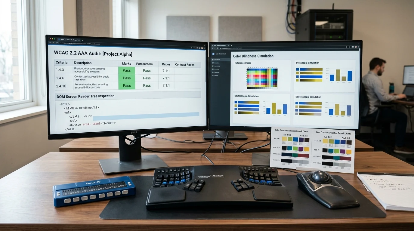 WCAG 2.2 AAA Accessibility Audit Checklist for Enterprise Product UX