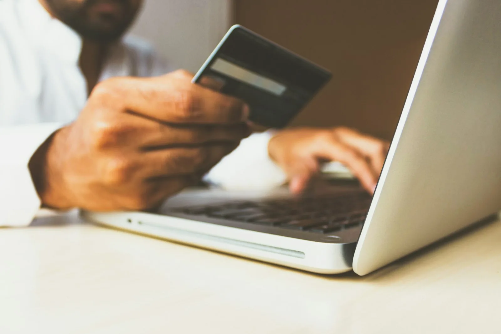 Close-up of mobile ecommerce checkout payment form with credit card inputs