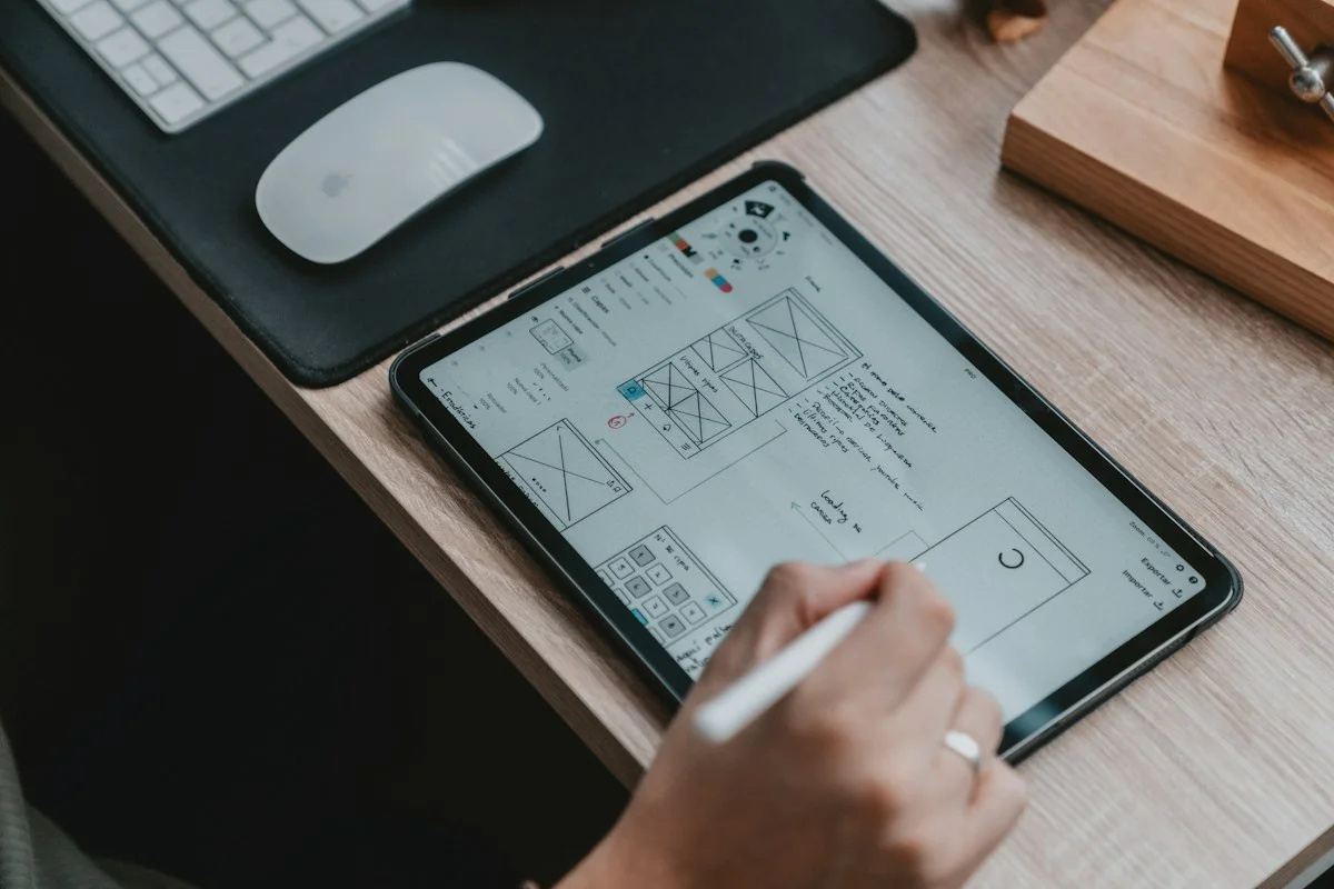 Comprehensive design system component library layout with version tokens and UI elements